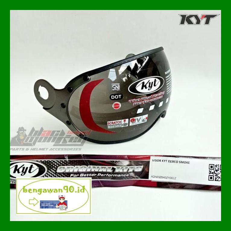 Aksesorishelm50Smn Visor Kaca Helm Kyt Elsico Original - Smoke - Hitam 2201C0D