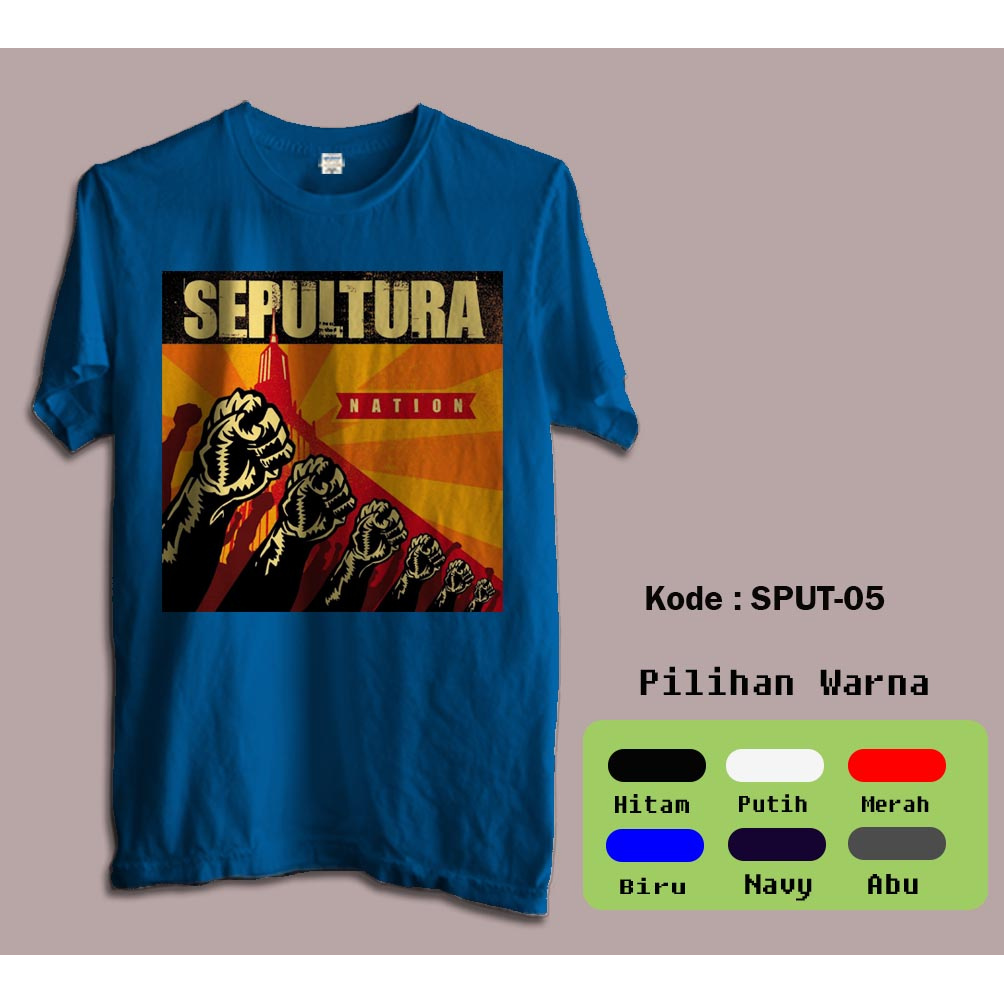 Kaos Music Band Metal Sepultura - Band Metal Rock Sepultura     5