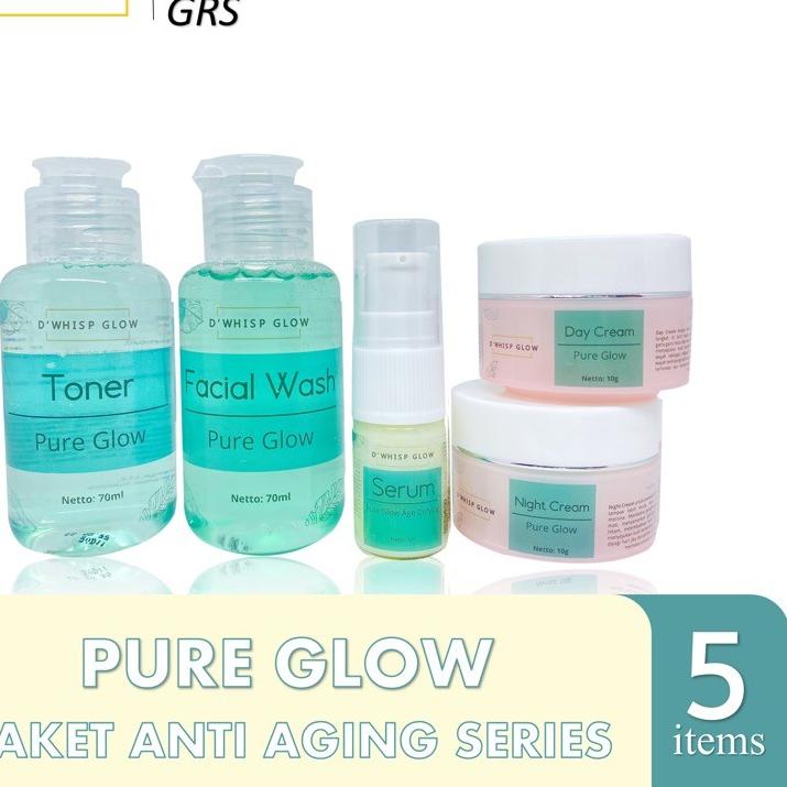 ℗ Eleora Dwhisp Glow Pure Glow Anti Aging Membersikan Flek/noda Hitam, Mencerahkan & Mengglowingkan 