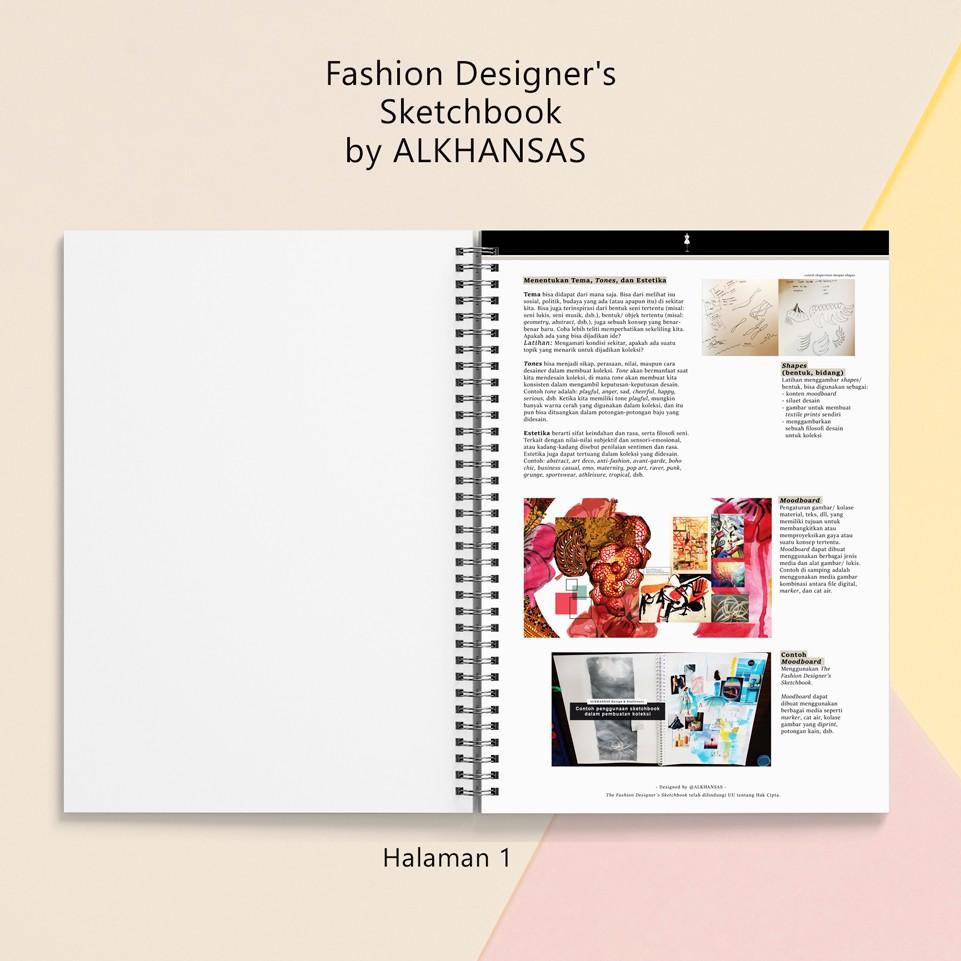 

[PRODUK SRT0P] Alkhansas - Buku Gambar Fashion Designer Hard Cover (Fashion Designer's Sketchbook) Volume 8 BQG