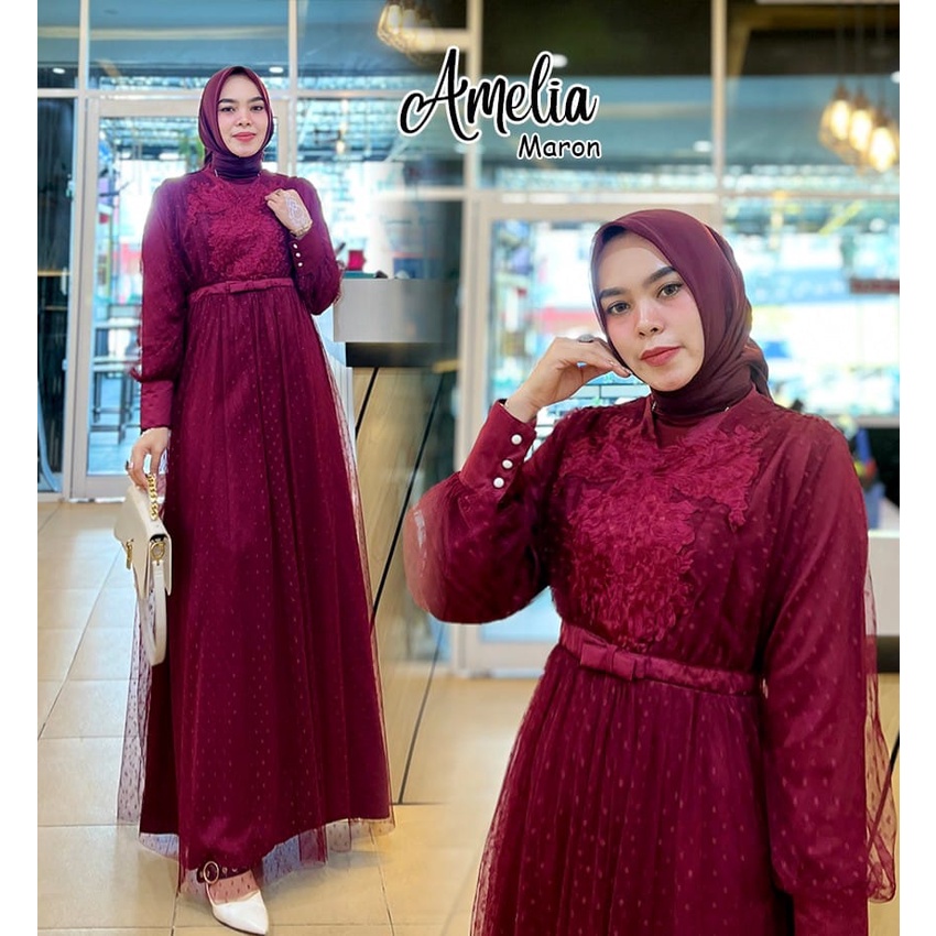 GAMIS PESTA AMELIA DRESS BRIDESMAID NIKAHAN