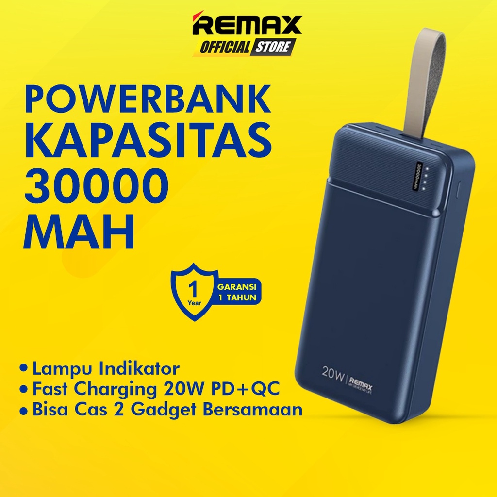 Remax Pure Power Bank 30000mAh Fast Charging 20W Dual Port RPP-289