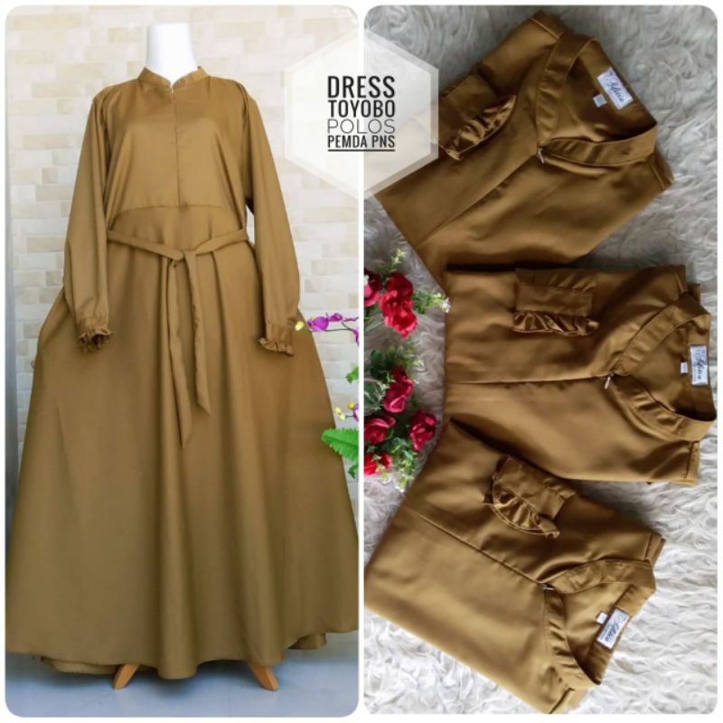 GAMIS PEMDA KHAKI TOYOBO ORI