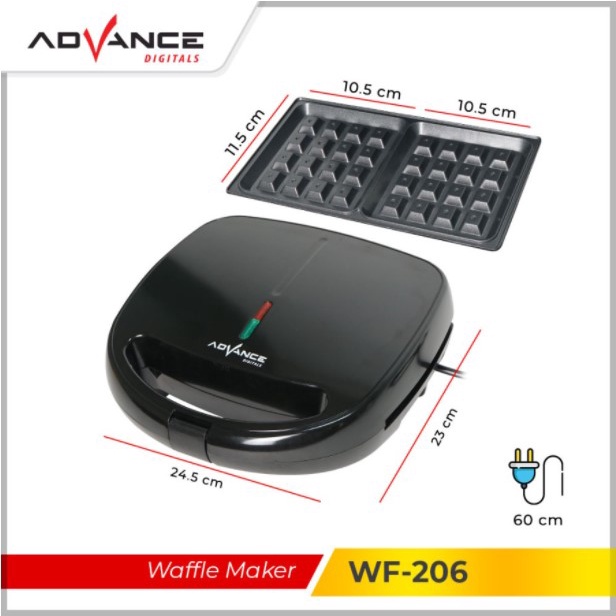 Advance Waffle Maker Cetakan Waffle Alat Cetak Waffle 2 Lapis WF-206