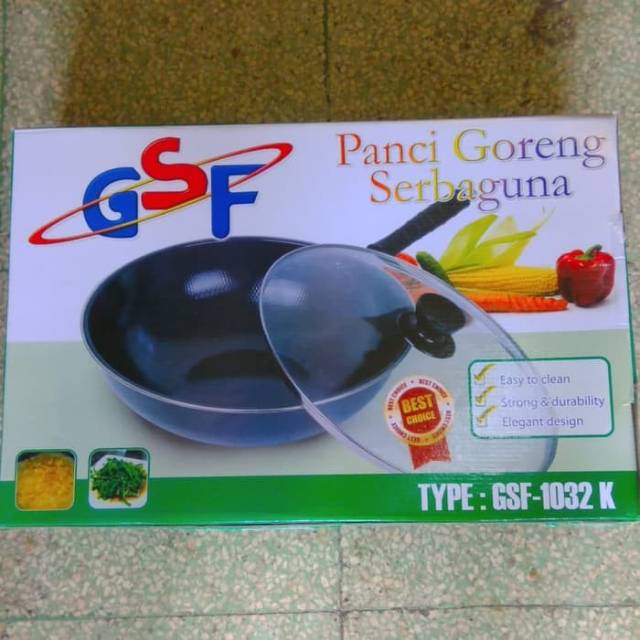 Panci goreng serbaguna gsf tutup kaca