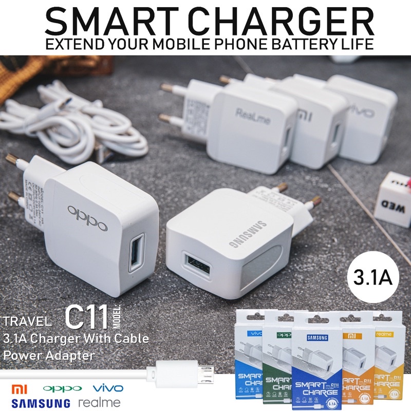 Travel charger Brand C11 model lama SAMSUNG OPPO