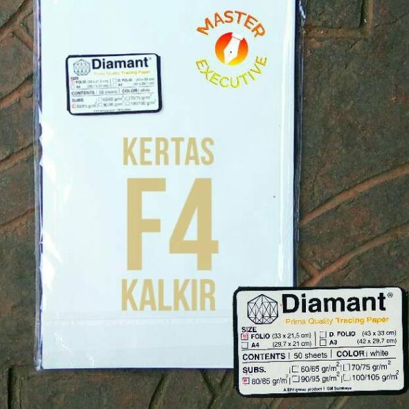 

♥ Diamant Kertas Kalkir Folio / Prima Quality Tracing Paper 80/85 gr/m2 ☼