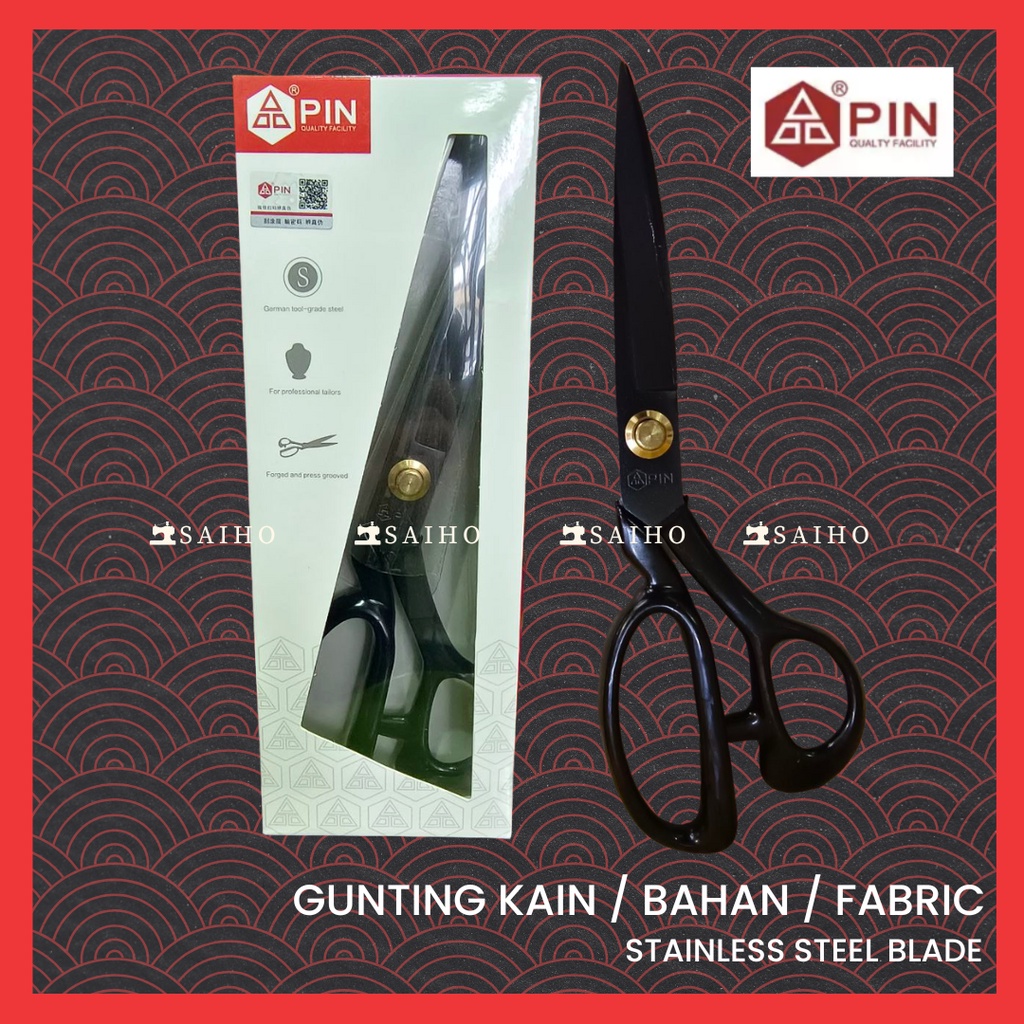 [PIN] - Gunting Potong Bahan Kain Tailor Best Quality 9&quot; inch