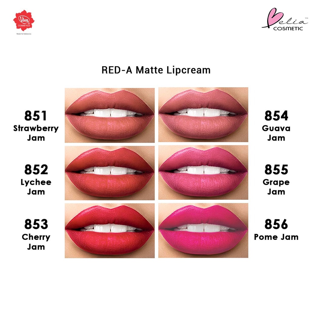 ❤ BELIA ❤ Red-A Matte Lip Cream ( Red A Viva Cosmetic)