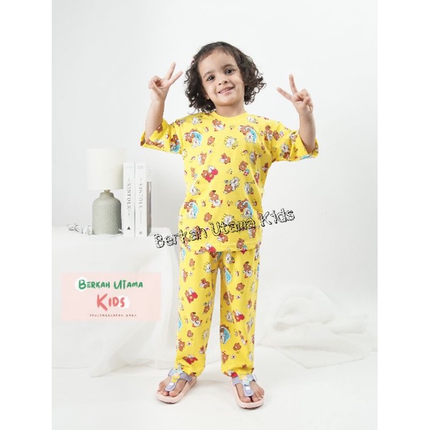 Pakaian Baju Setelan Stelan Piyama Piama Distro Kaos Atasan Set Setcel Untuk Tidur Anak Perempuan Ce