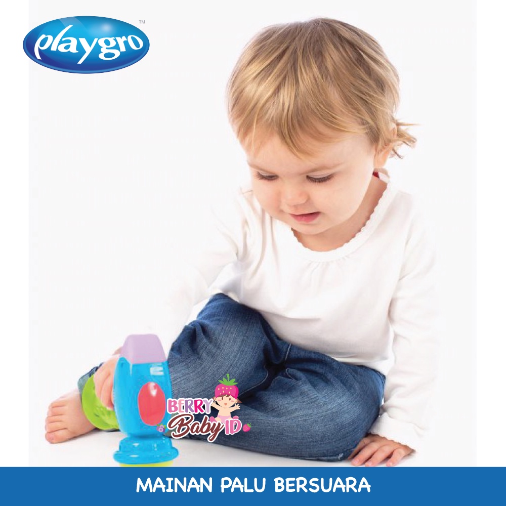 Playgro Fun Sound Hammer Mainan Palu Musik Anak Balita 1-3 Tahun Berry Mart