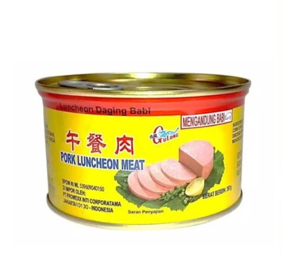 Ham Babi Gulong kemasan 397 gr NON HALAL + KARDUS &amp; BUBBLE