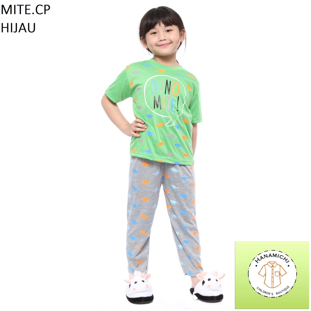 Hanamichi MITE.CP Setelan Baju Tidur Anak Lengan Pendek