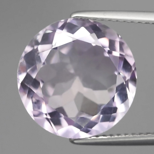 7.70ct 13.5mm Round Natural Untreated Light Purple AMETHYST, Brazil AT096