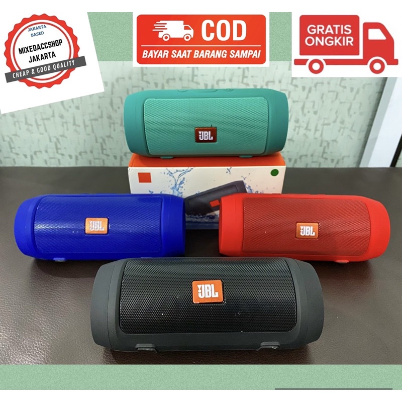 JBL SPEAKER CHARGE 2+ BLUETOOTH PORTABLE WIRELESS BISA AUX MEMORY USB