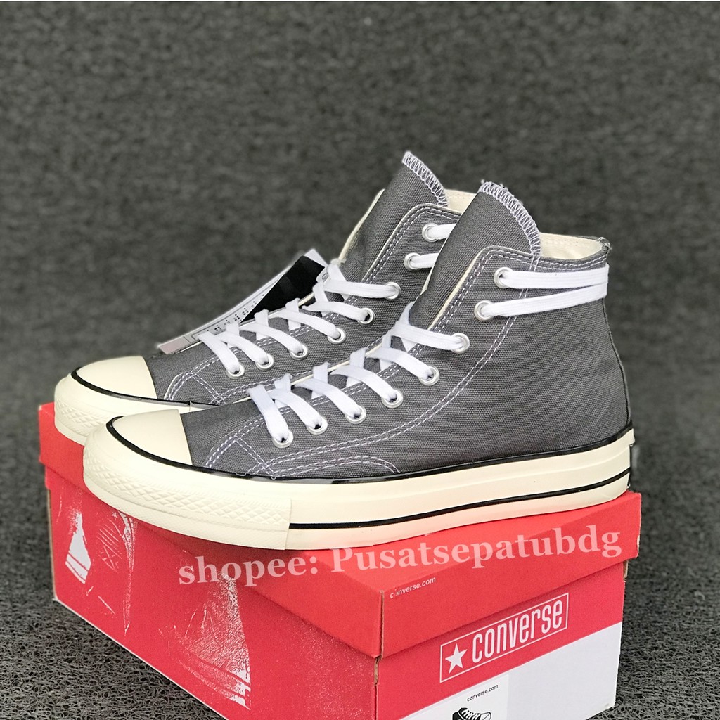 Sepatu Converse All Star 70s High Grey Glossy