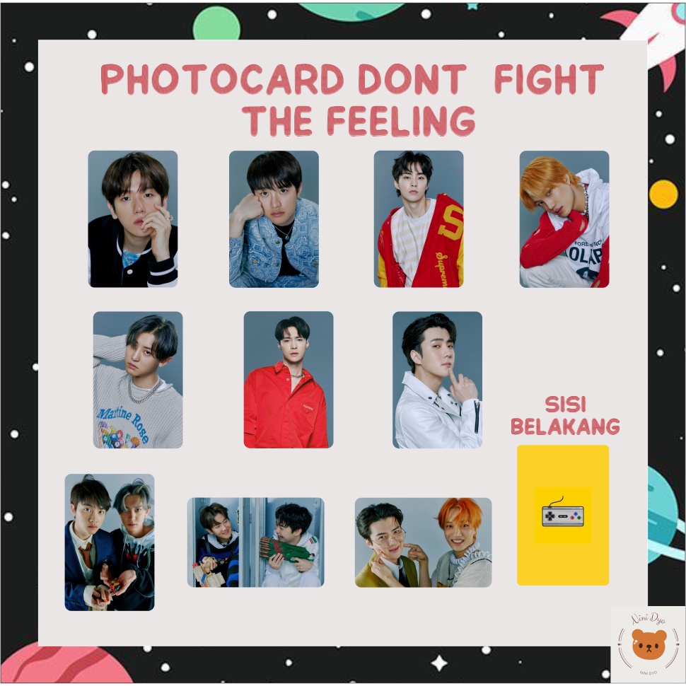 UNOFFICIAL PHOTOCARD / PC EXO DONT FIGHT THE FEELING DFTF SPECIAL ALBUM PARALLEL VER FREEBIES