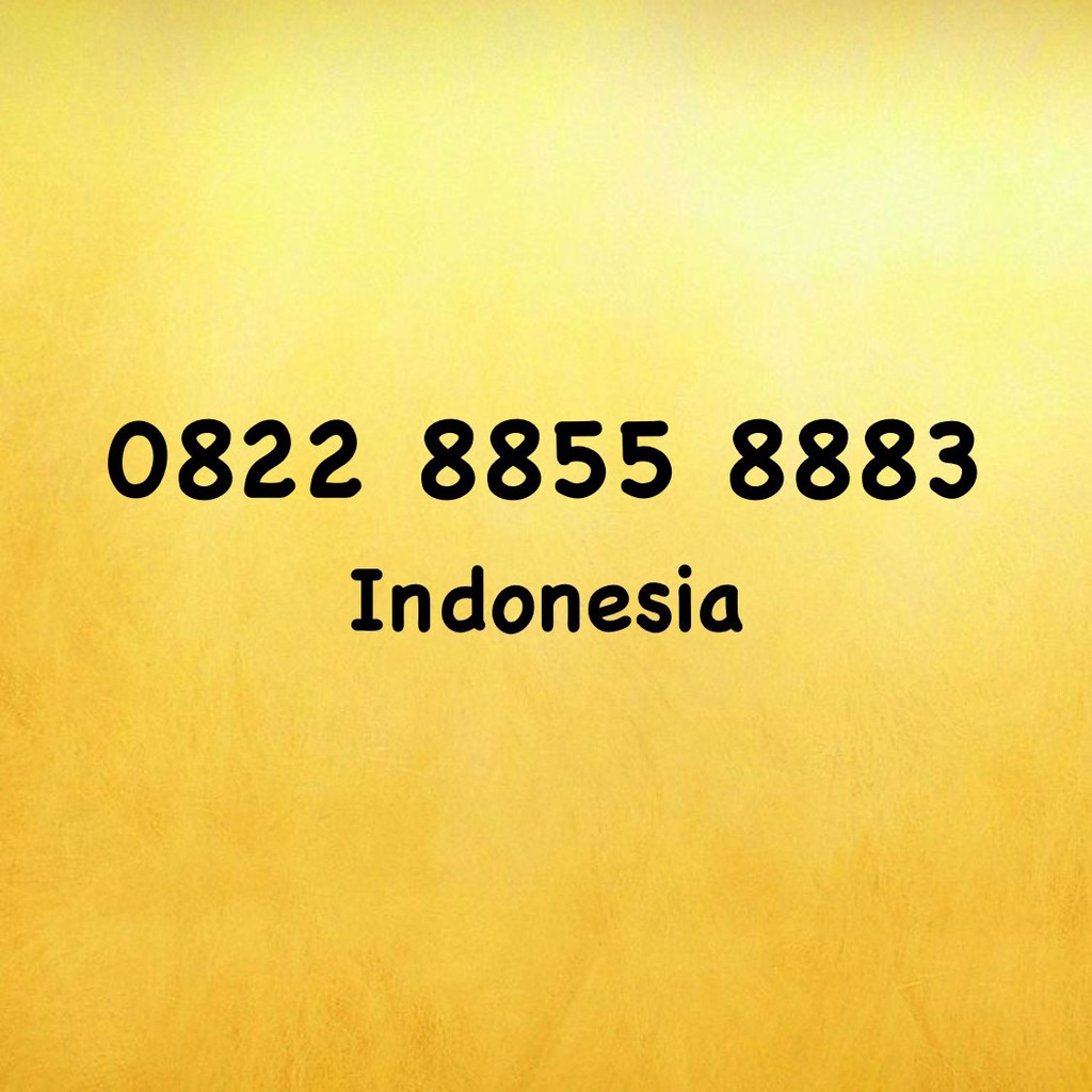 Nomor Cantik Simpati LOOP Seri 83 - 883 - 0822 8855 8883