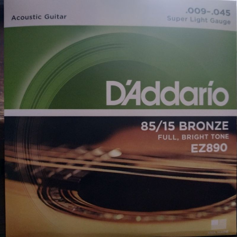 Senar Gitar Akustik D'Addario 09 EZ890