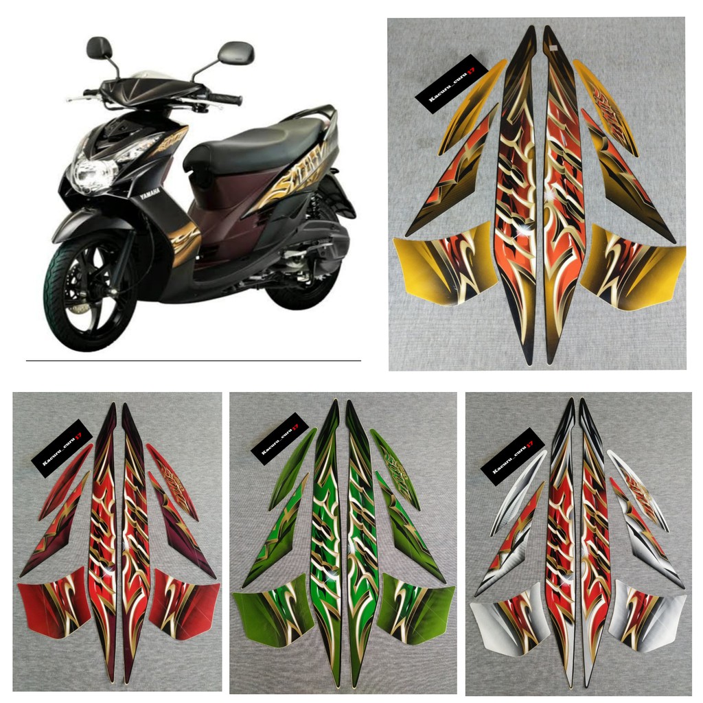 stiker motor striping standar Yamaha MIO SOUL 2010 - Stiker Soul Karbu 2010
