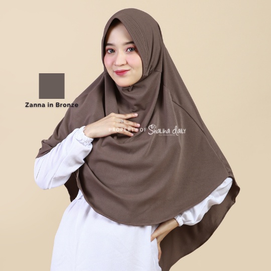 ShalihaFactory - Jilbab Hijab Bergo Instan Pet Anti Tembem Menutup Dada | Zanna Hijab Instan