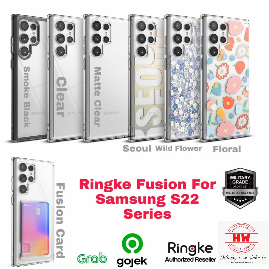 Case Ringke Fusion Samsung Galaxy S22 / S22 Plus Cover Casing S22 Ultra
