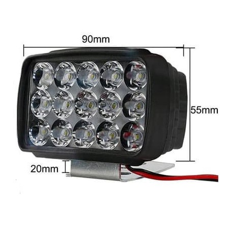 Lampu LED Laser Gun Bar Tembak Sorot CREE Motor Mobil 12 15 16 Titik Mata 12Watt 12 15 16 Watt 12W-15 LED (G15)