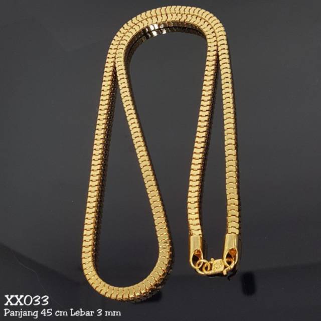 Fourfashion XX033 - Kalung Milano Kaca Mewah Mengkilat - Set Perhiasan Xuping Lapis Emas