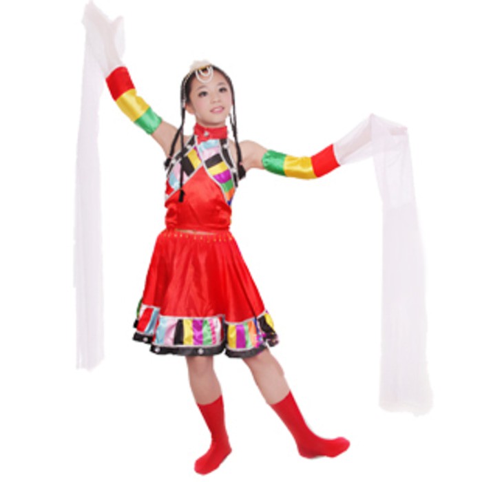 BAP.T. BAJU KOSTUM ANAK TARIAN TRADISIONAL CHINA LENGAN PANJANG PUTIH