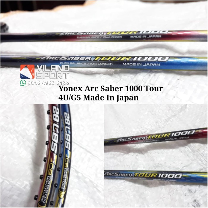 TERLARIS Raket Badminton Yonex Arcsaber Tour 1000 Made In Japan