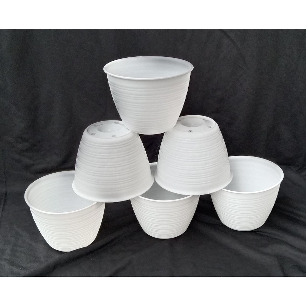 Pot Tawon Putih 15 Pot Bunga Putih Tawon Pot Kembang Pot Tanaman Bunga Plastik