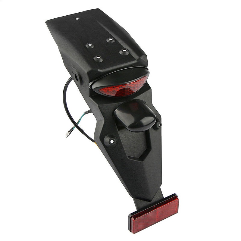 (dreamdreaming.id) Spakbor Fender Belakang Motor Universal Dengan Lampu LED