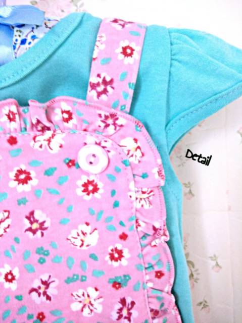 Jumpsuit anak motif bunga / Overall Anak