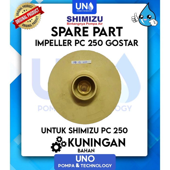 Impeller Kuningan GOSTAR Shimizu pc 250 Jet Pump