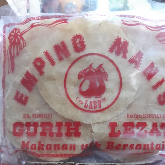 

NEW emping mentah rasa manis