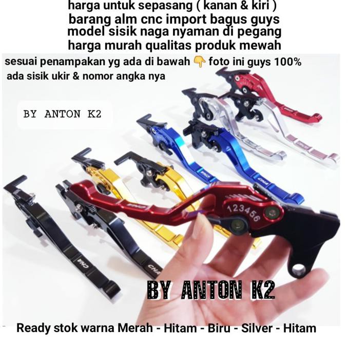 HANDLE REM BRAKE-HANDEL REM-TUAS VARIASI MOTOR BEAT KARBU-SATRIA FU - Gold, BEAT FI NON CBS