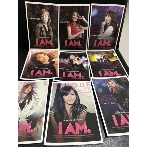 SNSD Girls Generation I Am Postcard SMTOWN World Tour