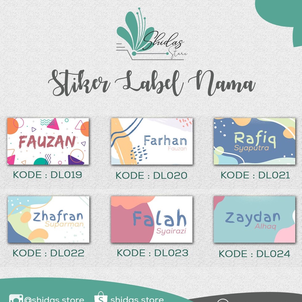 

STIKER LABEL NAMA