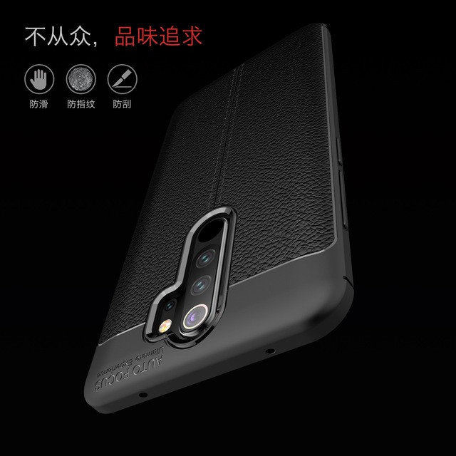 PROMO PAKET Case Autofocus Leather Premium Softcase + Tempered Glass XIAOMI REDMI NOTE 8 PRO