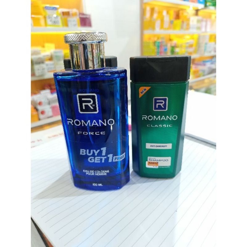 romano parfum edc force 100 beli 1 gratis 1 shampo