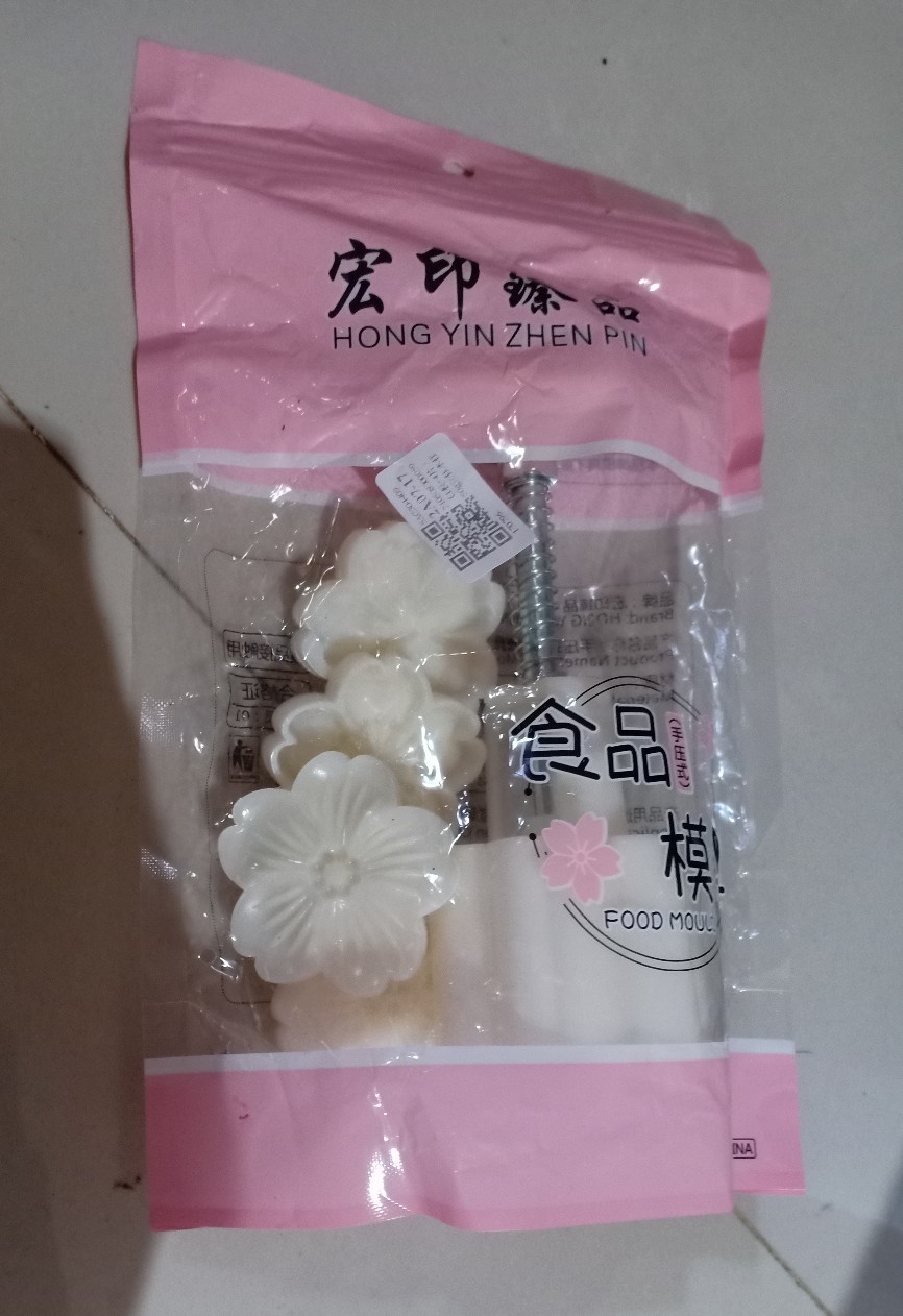 Sc 4pcs / Set Cetakan Kue Bulan / Pastry Bentuk Bunga Sakura 50g