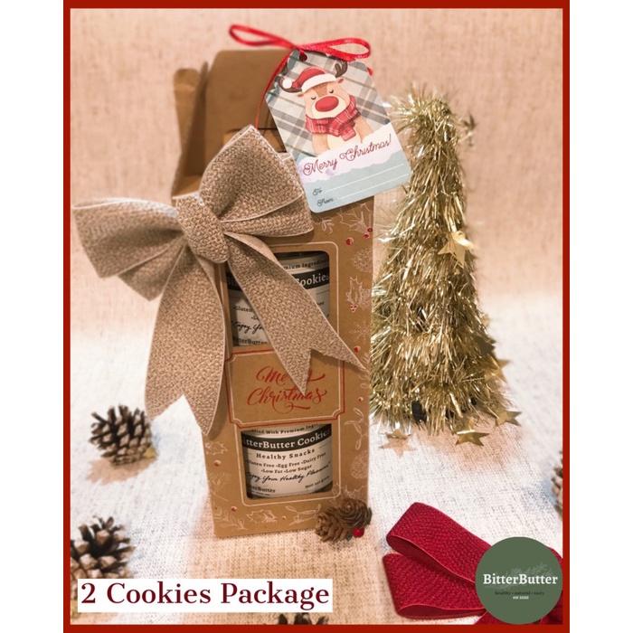 

Christmas - 2 Cookies Package - Christmas Hampers, Paket Natal