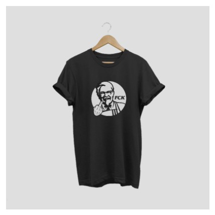 S - XXXXXXL T-SHIRT/KAOS PRIA WANITA BIG SIZE FCK/ KAOS JUMBO ALL SIZE/KAOS CUSTOM KATA KATA VIRAL