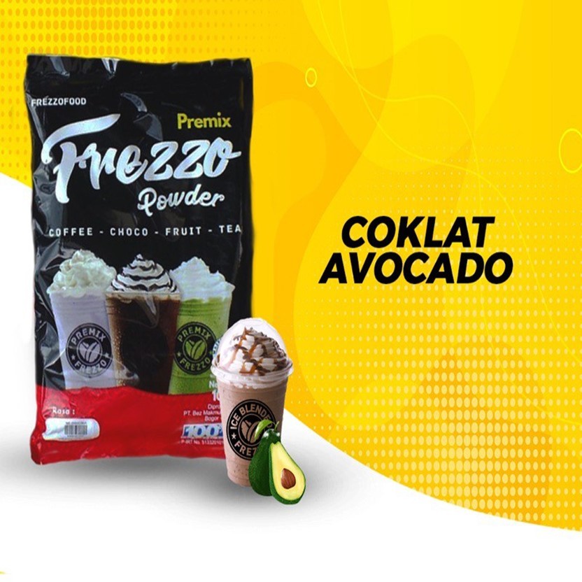 Frezzo Rasa Coklat Avocado Powder - Bubuk Minuman Rasa - Bubble Drink Kemasan 1KG