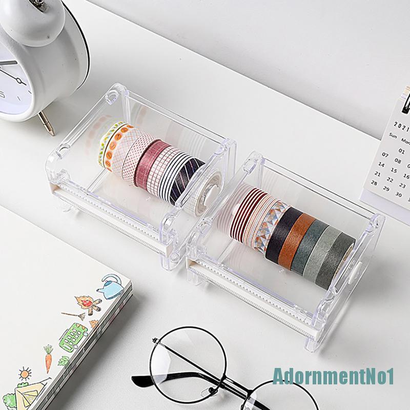 [AdornmentNo1]Masking Tape Cutter Washi Tape Storage Organizer Cutter Office Tape Dispenser