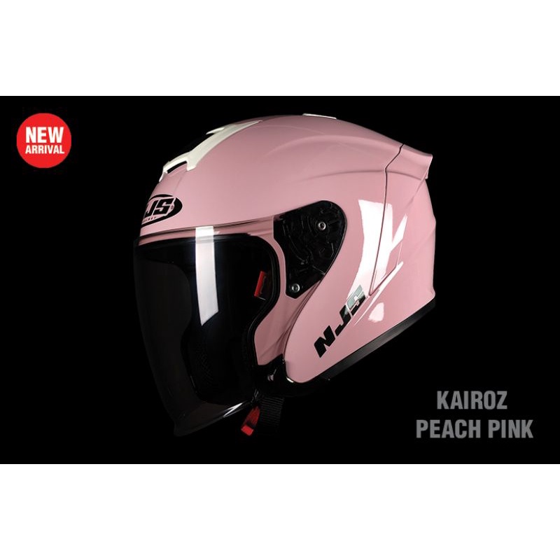 NJS Kairoz | Helm Half Face Original-Peach Pink
