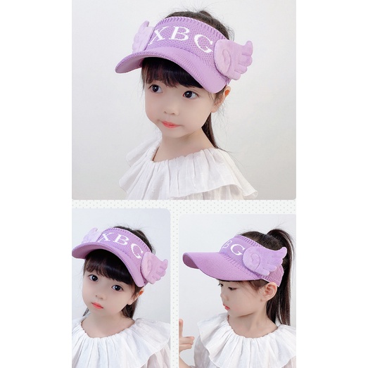 TOPI ANAK RAJUT VISOR PANTAI BASEBALL SUNSHADE MOTIF XBG WINGS ANTI UV ANAK KECIL BTF-1