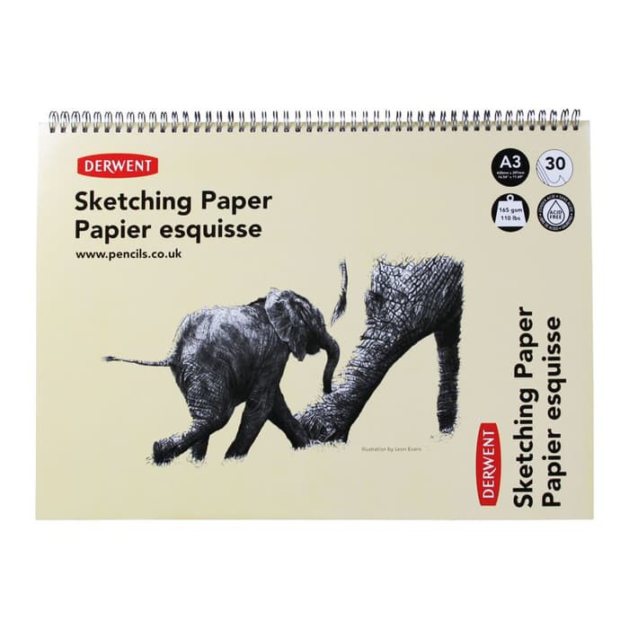 

Lyra Sketch Book - Kiky Sketch Book - Papan Tulis Gambar Derwent Sketching Paper Pad A3 Landscape