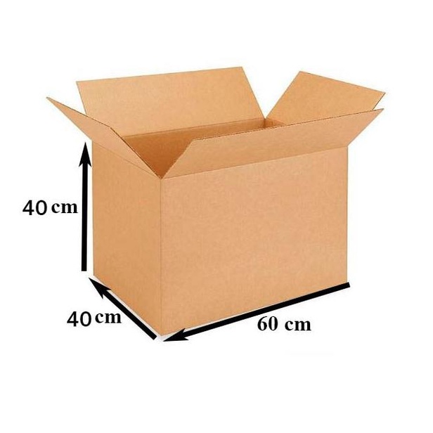 

KARDUS - BOX POLOS JUMBO BESAR- 60 cm x 40 cm x 40 cm - SWR(3mm)