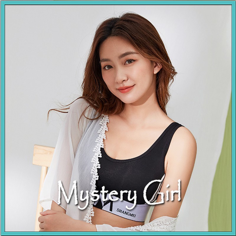 Mysterygirl - [MURAH] Bra Sport Seamless Bra Remaja Push Up Bra Wanita Tanpa Bra Kawat Pakaian Dalam Fitness Korea Gym COD